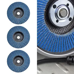 3Pcs 120# Grit 3 Inch Flat Flap Discs 75mm Grinding Wheels Wood Cutting For Angle Grinder Zirconium Corundum