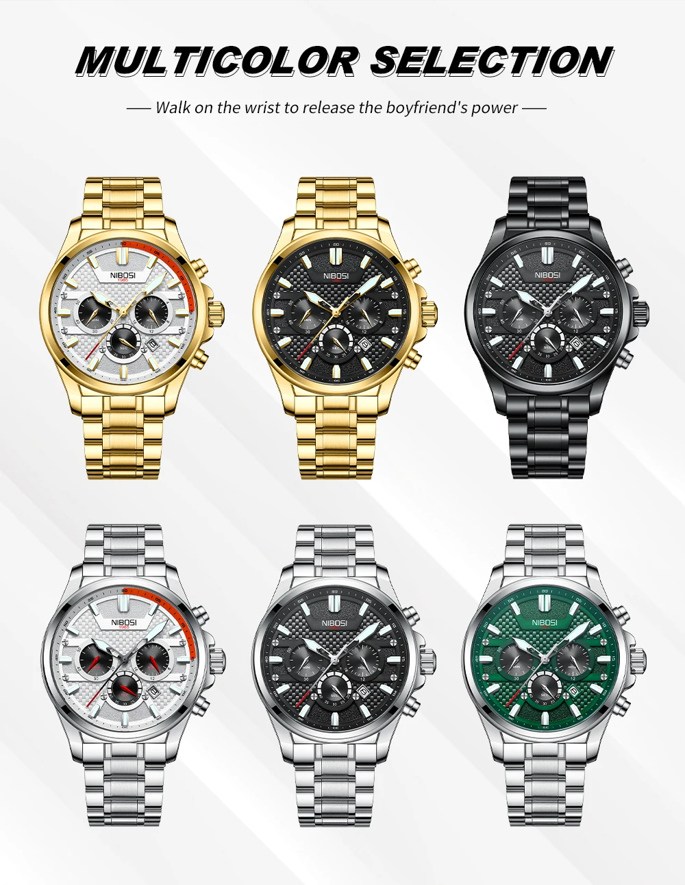 Men's & Stainless Watch 2512 Nibosi