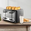 4 Slice Toaster HX-5009 Household Stainless Steel Smart Bread Toaster for Bagel Muffin Waffle Gluten Free Breads Timer 4