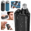 1-5PCS Electric Painless Nose Hair Clipper 7000 RPM Professional Nose Trimmer Dual-Edge Blades USB Charging for Face Care 1