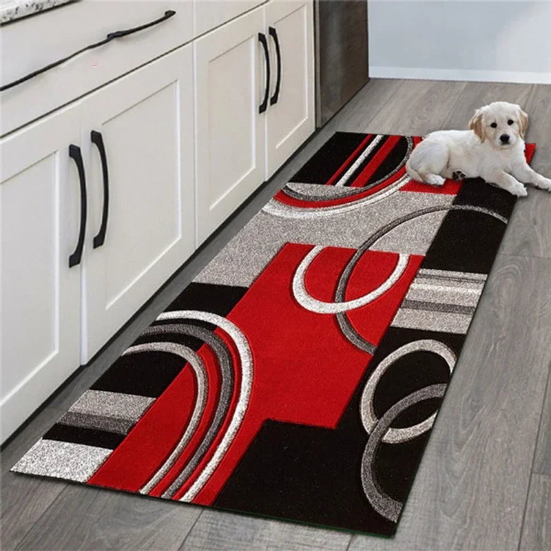 

Kitchen Mat Bedroom Entrance Doormat Carpet for Living Room Floor Decor Home Bedside Hallway Carpet Non-Slip Long Foot Mat