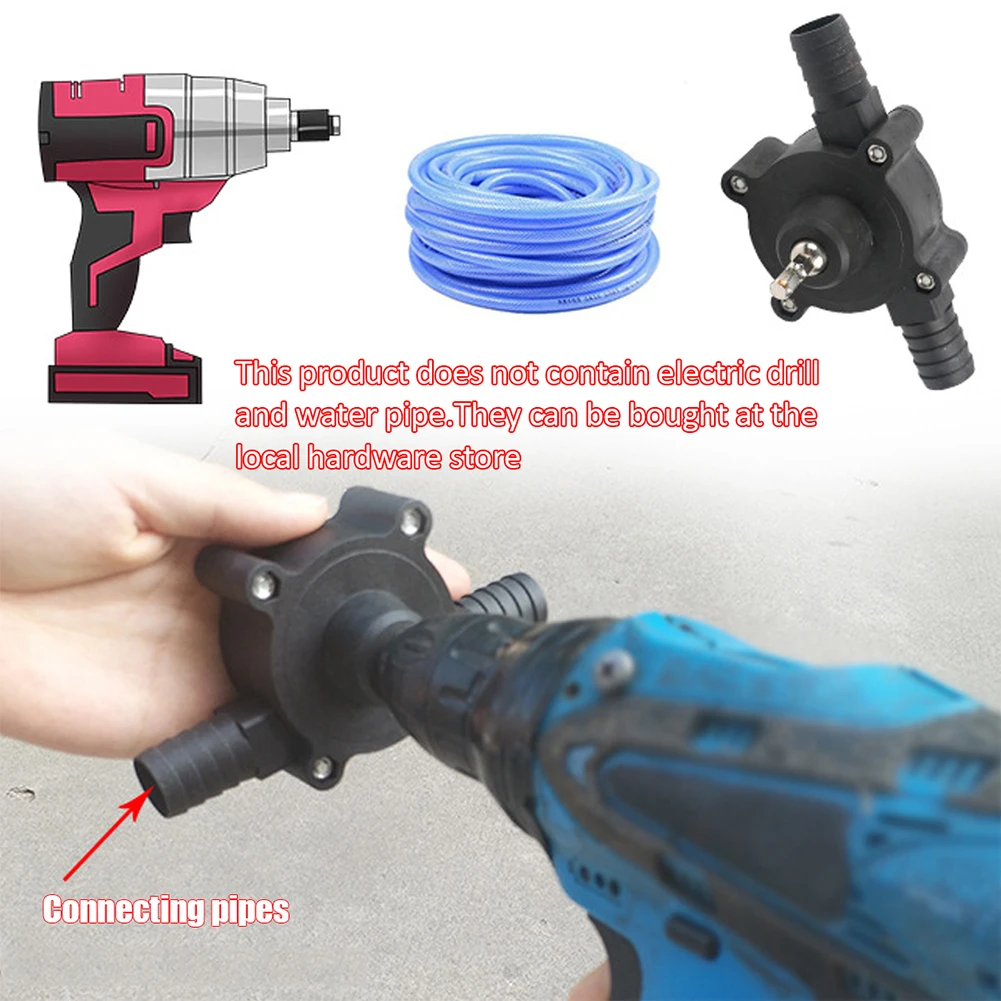 Portable Electric Drill Pump Diesel Oil Fluid Water Pump Mini Self-priming Liquid Transfer Pumps Outdoor Home Garden Tools liquid transfer pump