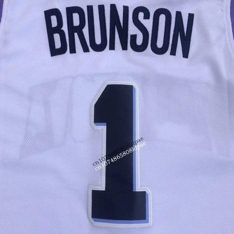 Basketball Jerseys Men 1 Brunson Villanova University Embroidery Breathable Sports Athletic High Street Hip Hop Sportswear