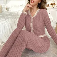 Sleepwear Women Home Wear Set Pajamas Set Woman Big Size Women's Pajamas Pajama Pigma Long Sleeve Winter Sleep Lounge Underwear - Image 3