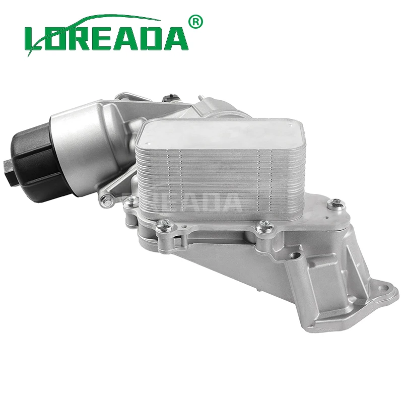 68525212AA Aluminum Oil Cooler W/Filter Housing Adapter For Jeep