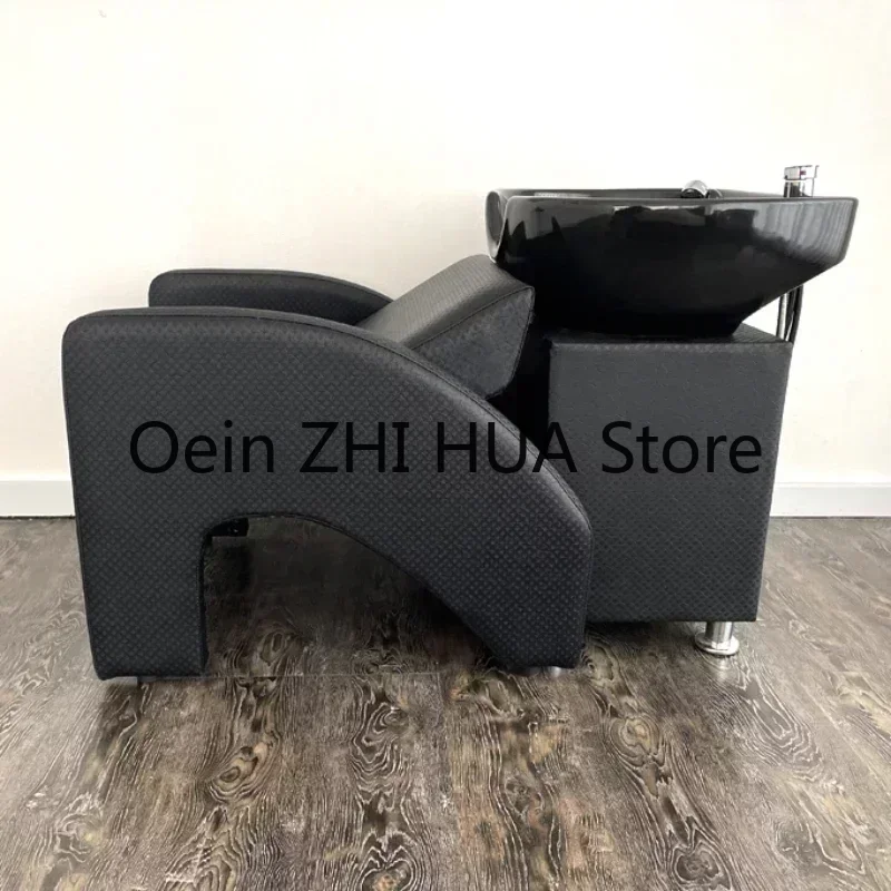 Barber Shop Recliner Shampoo Chair Hair Wash Bed Hairdressing Big Shampoo Chair Comfort Luxury Massageador Furniture QF50SC