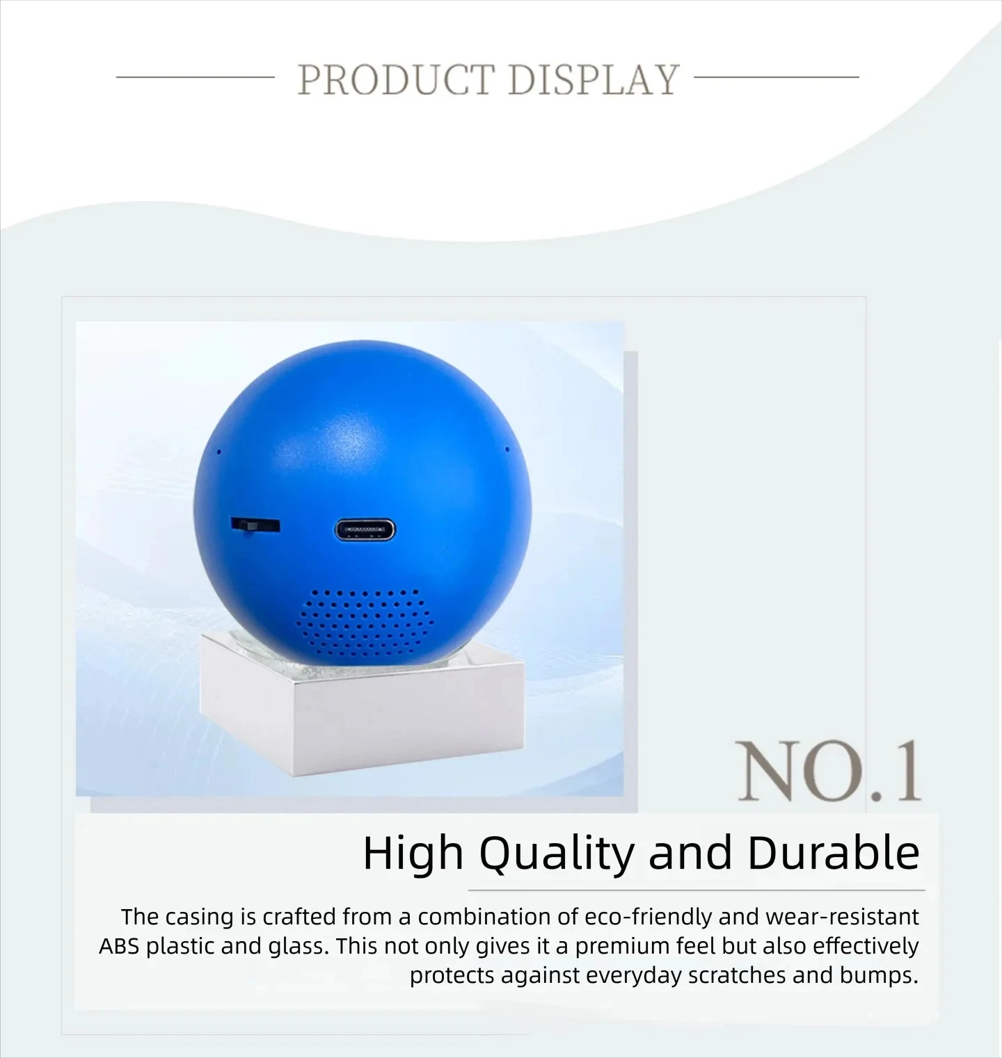 3D Video Memory Orb 4GB Video Player 400mAh Crystal Ball Lamp Resolution 480×480