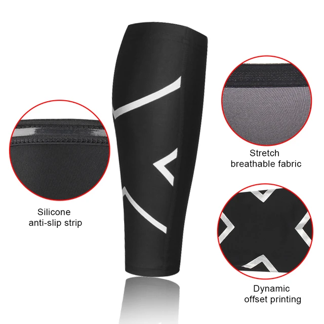 Sport Compression Calf Sleeves Leg Sock Runners Shin Splint