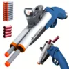 Soft Bullet Toy Gun，Double Barrel Toy Foam Blaster Double Shoot Toy Shotgun with Shell Ejection for Teen Christmas Birthday Gift 1