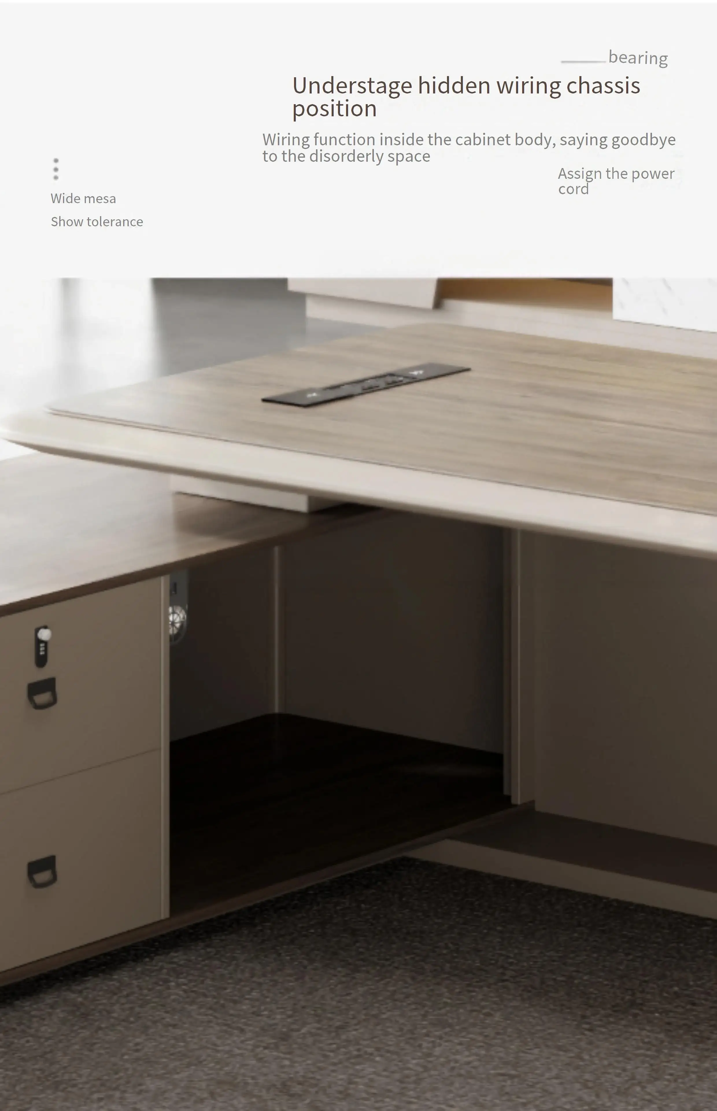 High Quality European Office Desk L Shaped Organizer Designer Customized Computer Desks Secretary Vanity Escritorio Furniture