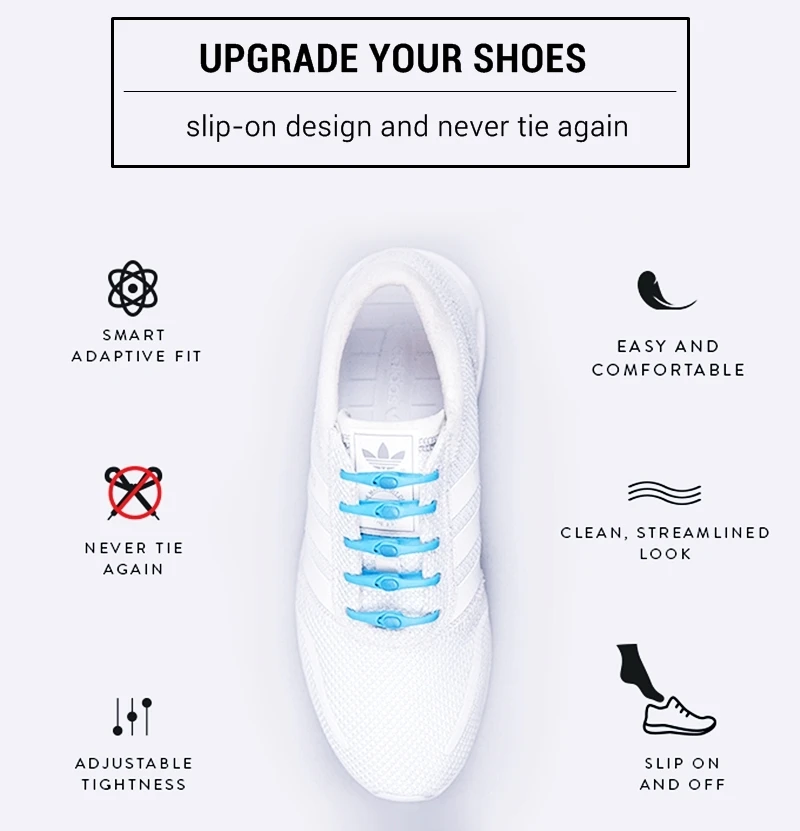 Lacets ronds élastiques en Silicone pour hommes et femmes, sans cravate, toutes les baskets, sangle adaptée, dentelle de chaussure_voghion.com
