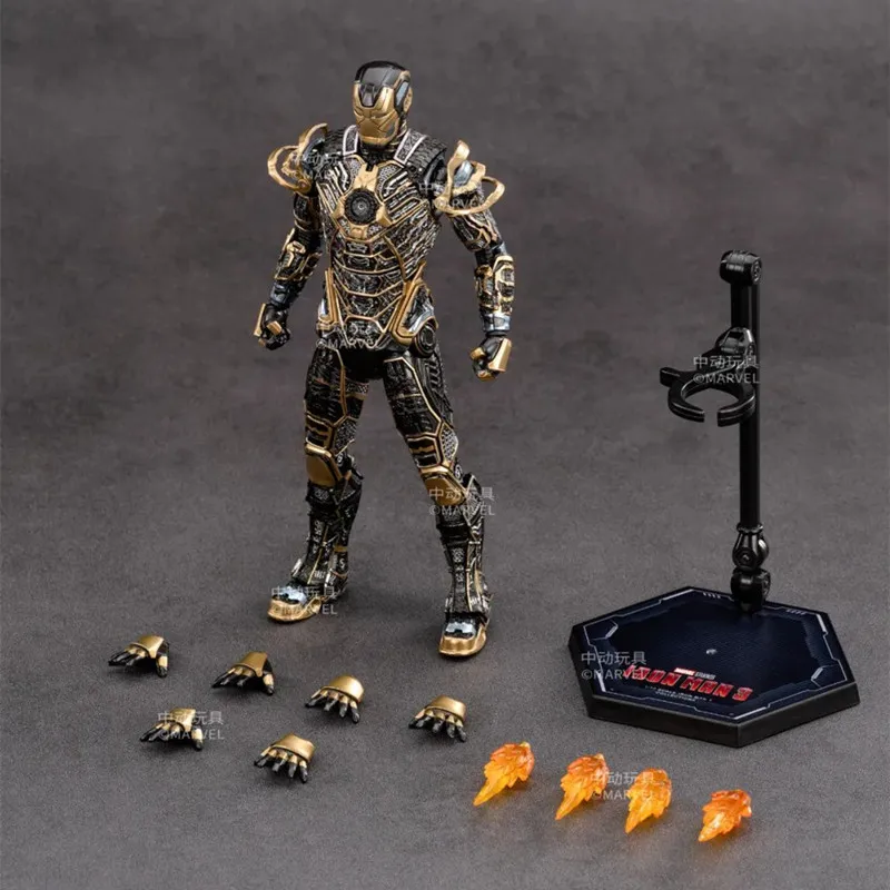 thumbnail image 1 of Figura de acción original de ZD Marvel Toys Iron Man 3 MARK41 Bones, modelo de armadura Tony Stark MK41, regalo de cumpleaños para niño, 1 of 5