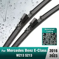 Silicone & rubber  Front Wiper Blades Set For Mercedes Benz E-Class W213 S213 2016 - 2023 Windshield Windscreen 24"+22" 1
