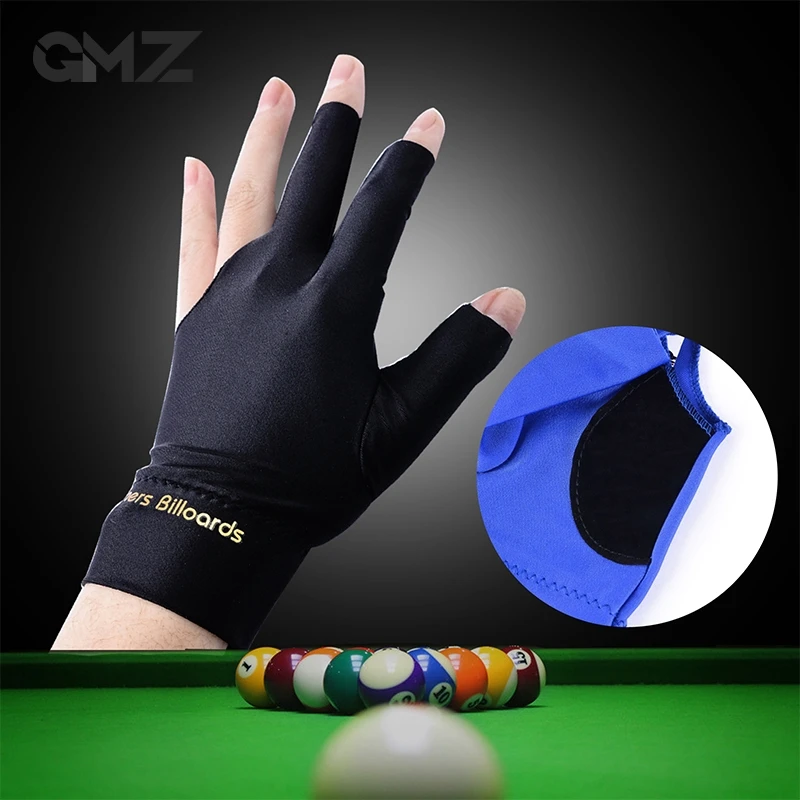 1pc Spandex Snooker Billiard Cue Glove Pool Left Hand Open Three Finger Accessory