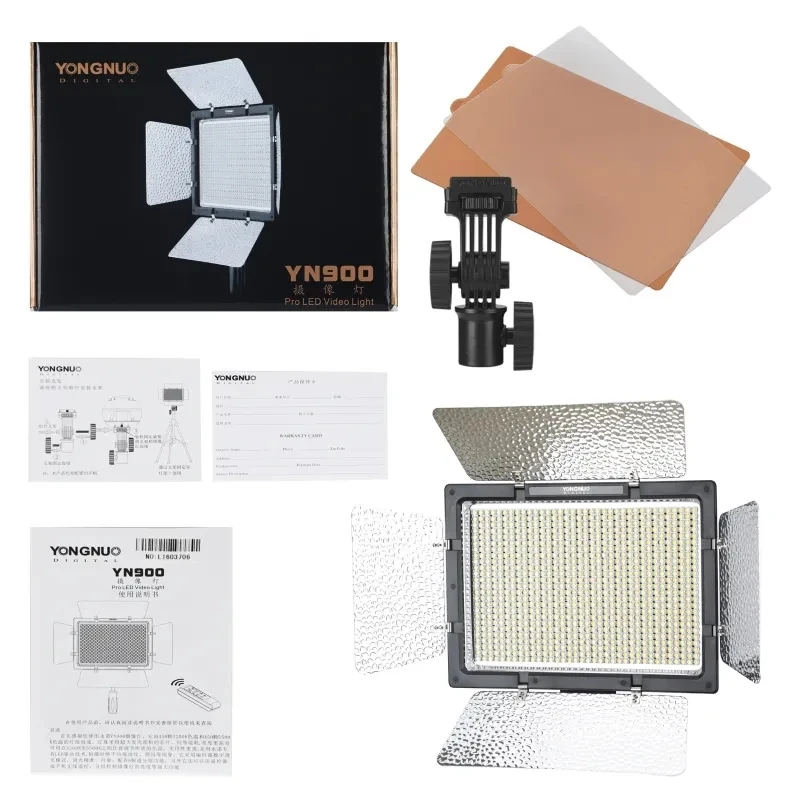 .. YN900 YN900II Panel LED Video Light 3200-5600K Bi-color Lighting Camera Photo