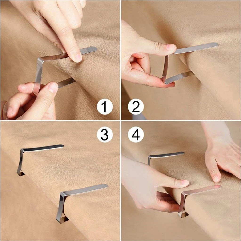 Tablecloth Clamps Table Cloth Clips Holder Clip Up To 1.7&rdquo; Thick Tables For Party Wedding Table Cover Clamps Decorative 8Pcs