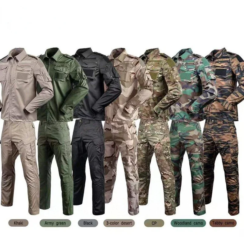 

Military Uniform Tactical Combat Suit Camouflage Suit Husband Military Uniforms Men Army Special Forces Clothing Work Suit Set