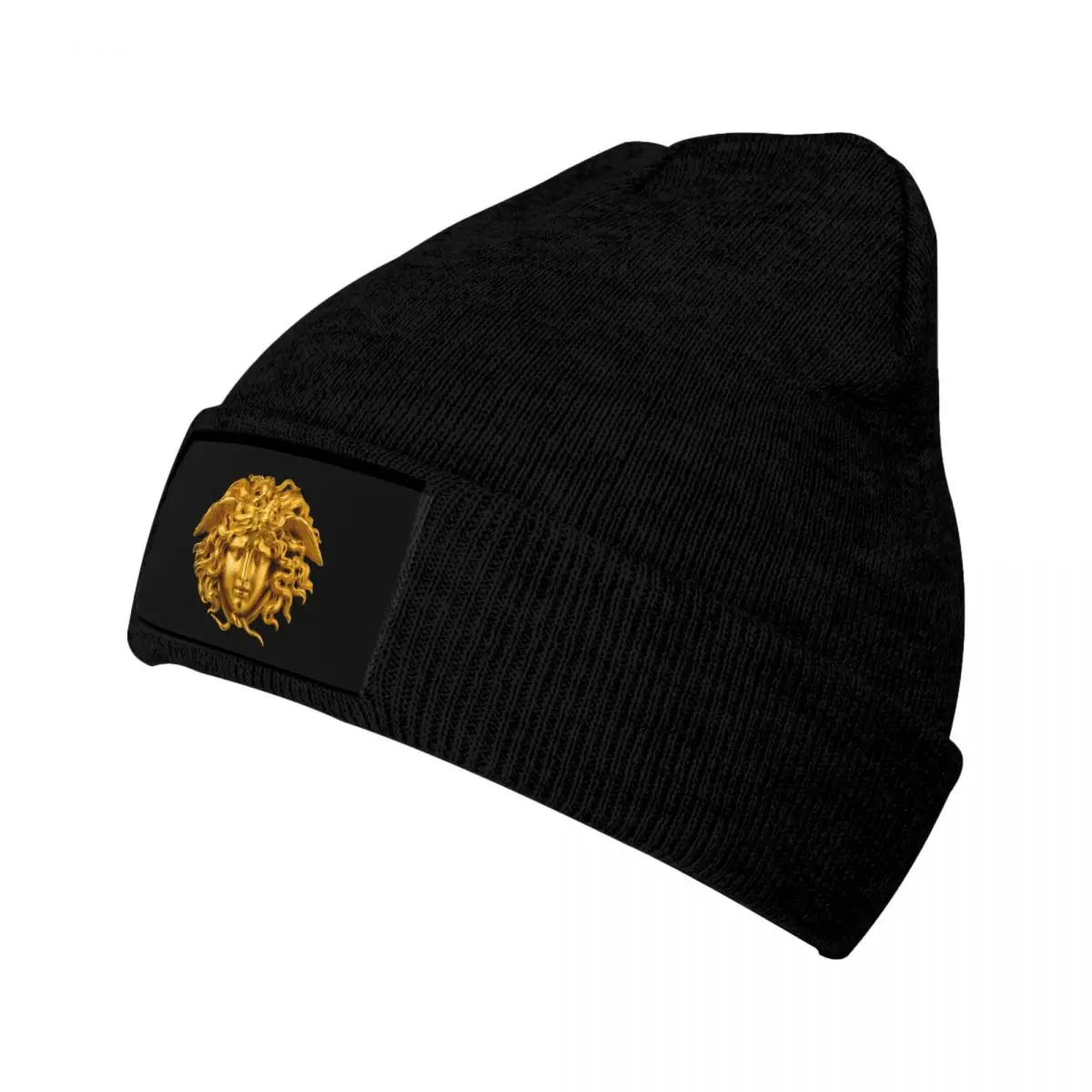 Elegant And Chic French Golden Haired Hats Autumn Winter Skullies Beanies Warm Mythological Greek Medusa Cap Female Male Skull