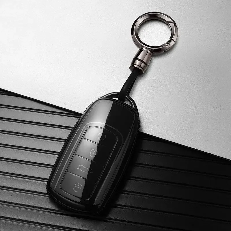Transparent TPU Key Protector Cover with Keyring for JAECOO & Chery Vehicles