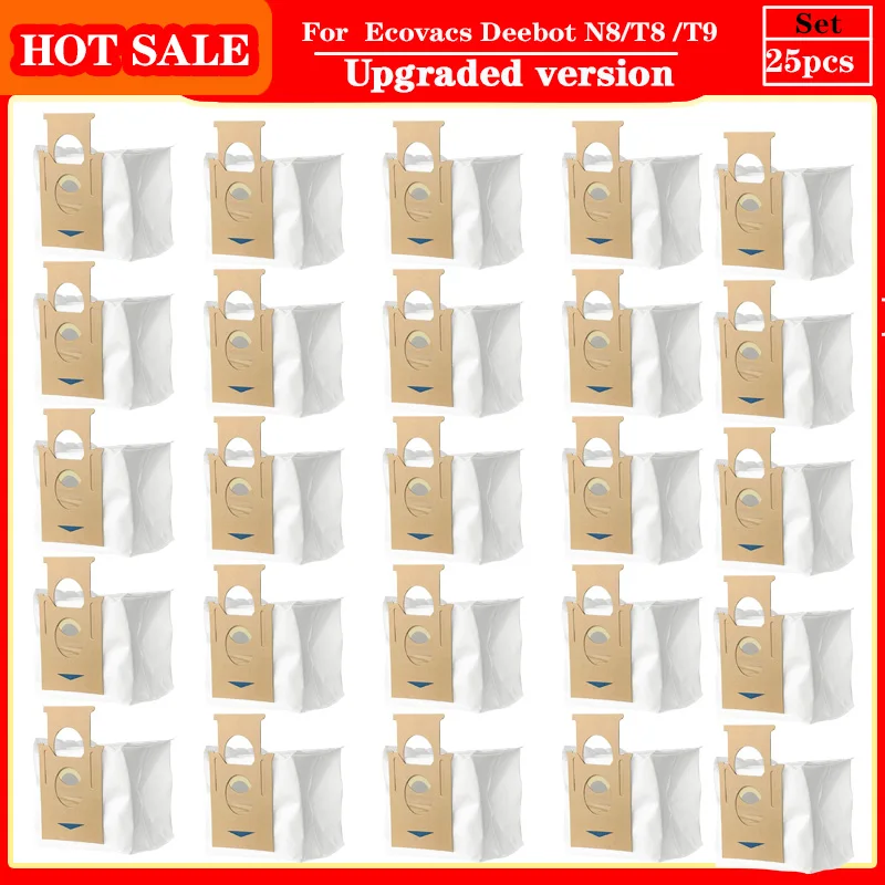 8 Sacchetti Raccolta Polvere Compatibili Per Aspirapolvere ECOVACS T8, T8 AIVI, DX93 E DDX96: Igienici, Facili Da Sostituire, Per Una Manutenzione Ottimale - 2