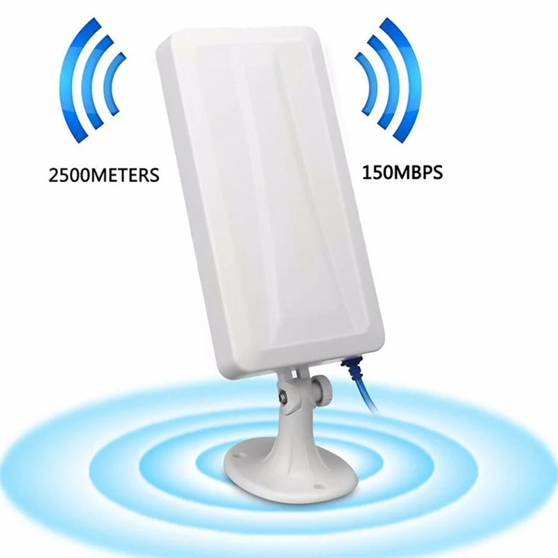 장거리 와이파이 확장기, 무선 실외 라우터 리피터, WLAN 안테나, 부스터 5M, 150Mbps