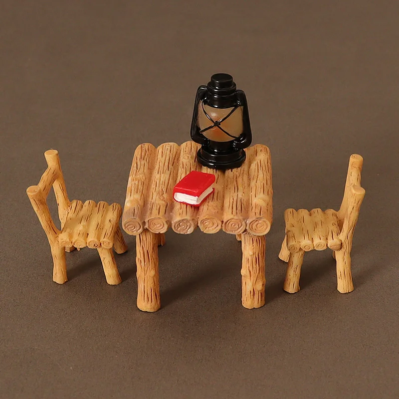 

Деревянная модель кукольного домика, миниатюрный двухслойный чайный столик «сделай сам», украшение для кукольного дома, аксессуары для мебели