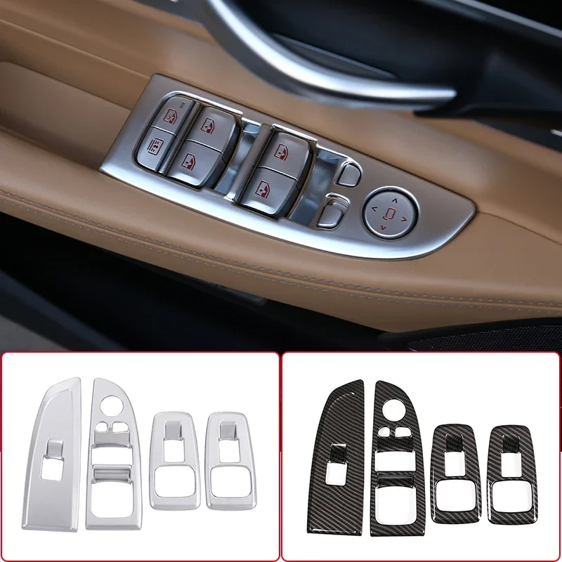 

Для BMW 7 серий G11 G12 2016-2018 кнопка переключения стеклоподъемника автомобиля панель управления рамка Крышка отделка автомобильные аксессуары для интерьера
