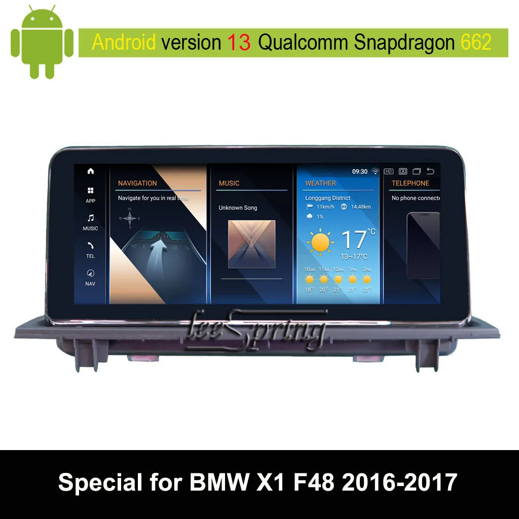 

10.25" Car multimedia Player for BMW X1 F48 (2016-2017 Original NBT System) Android 13 HD1920*720 8-Core