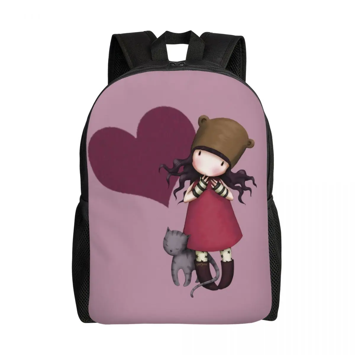 Custom Santoro Gorjuss Backpacks Women Men Basic Bookbag for School