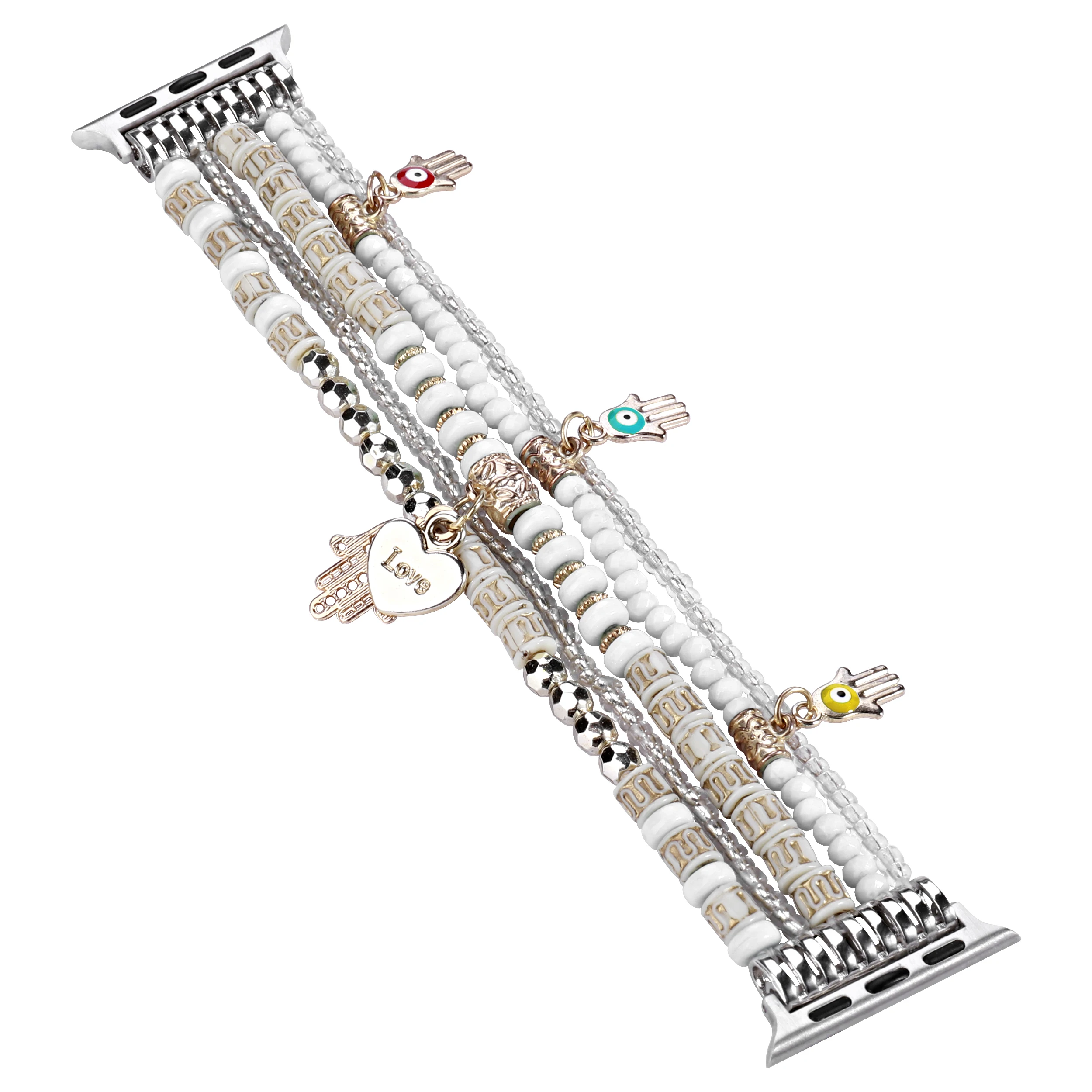 Elegant Elastic Beaded Bracelet Strap