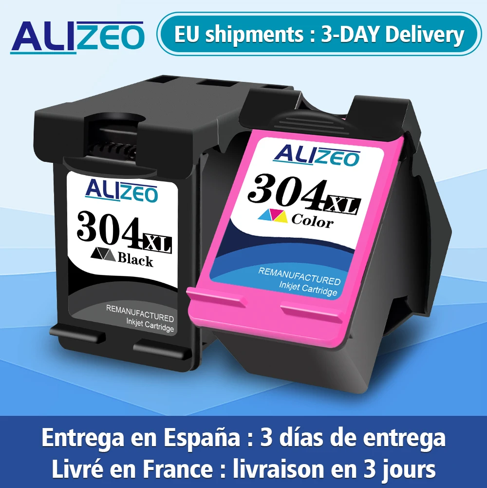 Printer Supplies Ink Cartridge Inkjet Ink Cartridge Alizeo 304 XL Ink Cartridge For HP
