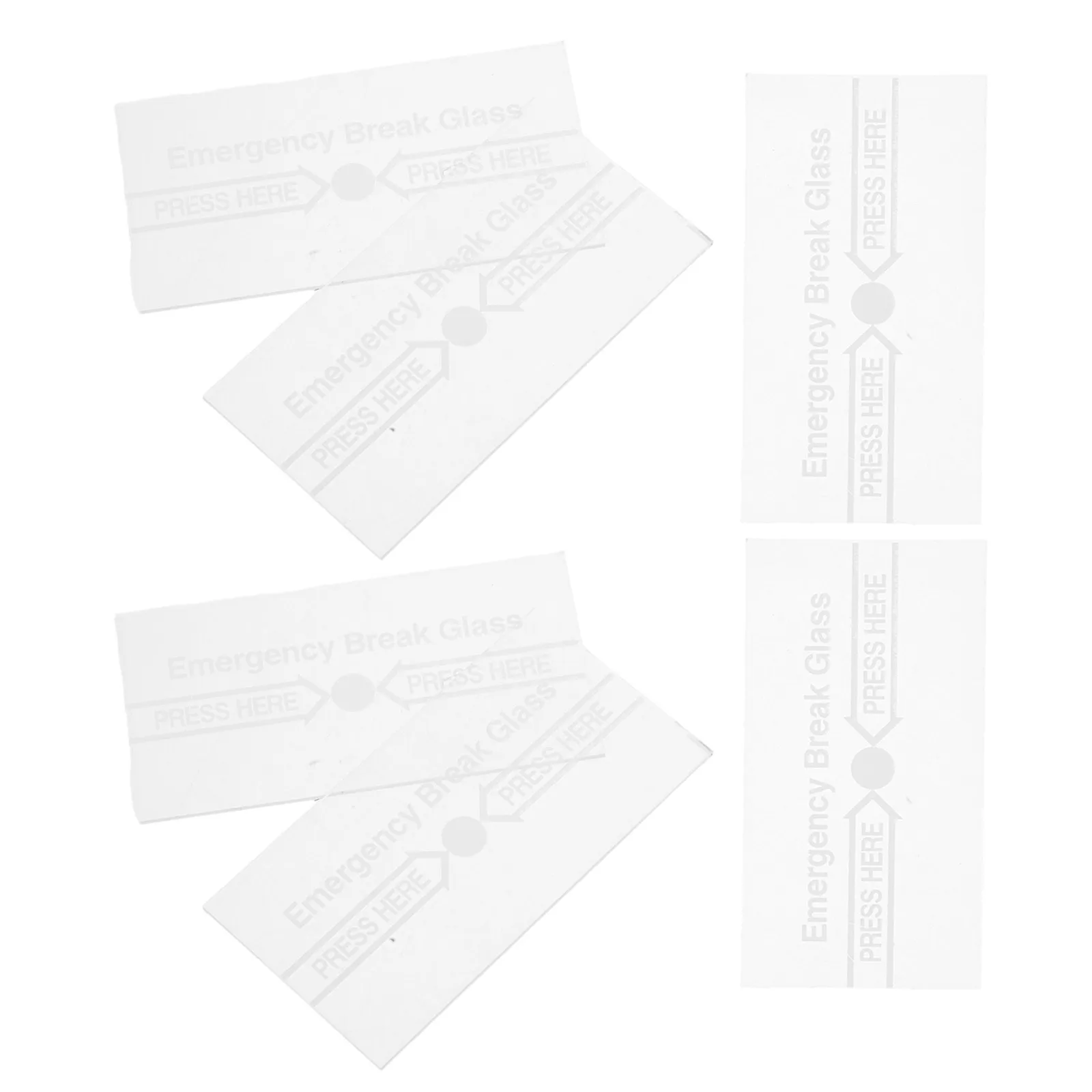 6Pcs 화재 경보기용 투명 보호 알람 커버 유리 수동 비상 호출 포인트 교체 내열성