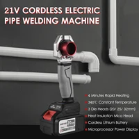 NANWEI 21V Cordless Electric Pipe Welding Machine 340℃ PPR PE PVC Socket Fusion Welder with 3 Die Heads 20/ 25/ 32mm Pipe Cutter 1