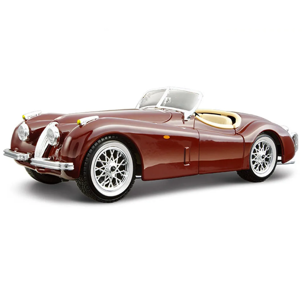 

Модель автомобиля Bburago Jaguar XK120 Roadster из сплава 1951, масштаб 1:24, металлическая Миниатюрная модель модели автомобиля под давлением