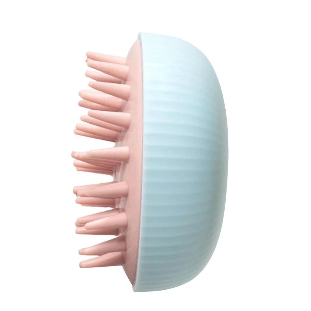 Silicone Shampoo Brush Hair Scalp Massager Portable Shower Scrubbing Brush for Exfoliating