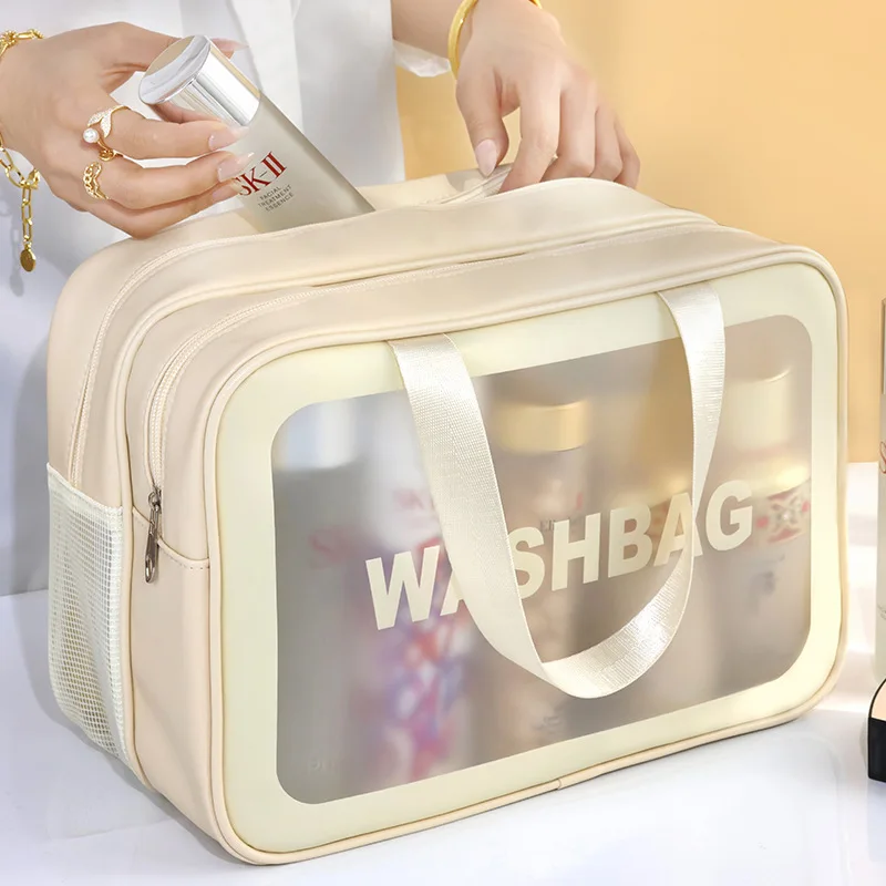 High-quality Cosmetic Bag for Makeup Dry and Wet Separation Bags Double Layer Wash Bag Large Capacity Coach Bag Cosmetic Bag