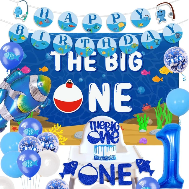 The Big One Fishing Party Decorations for Boys 1st Birthday The