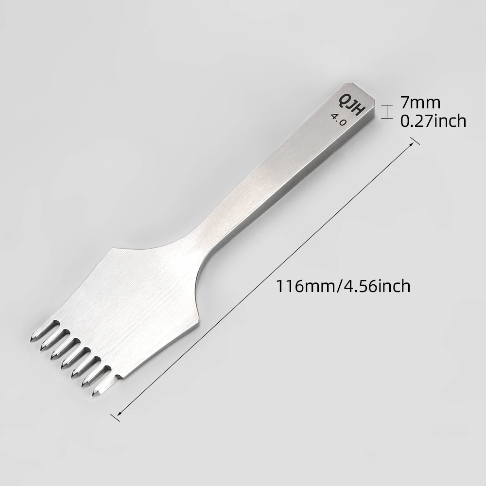 Hole Punch Aiskaer Leather Stitching Punch Set (4mm, 1/2/4/6 Prong