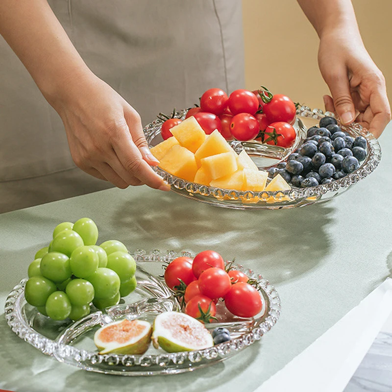 Ciotola Portacaramelle In Vetro Con Coperchio | Vassoio Per Frutta, Dolci E Oggetti Decorativi - Cristallo Trasparente E Senza Piombo (Bianco)