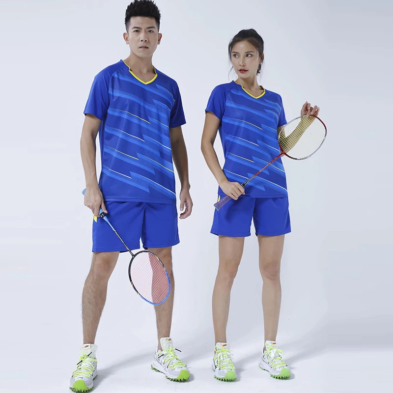 Stripe Volleyball Uniform Sets for Men Women Badminton Table Tennis Jersey Clothes New Style Professional Quick-dry