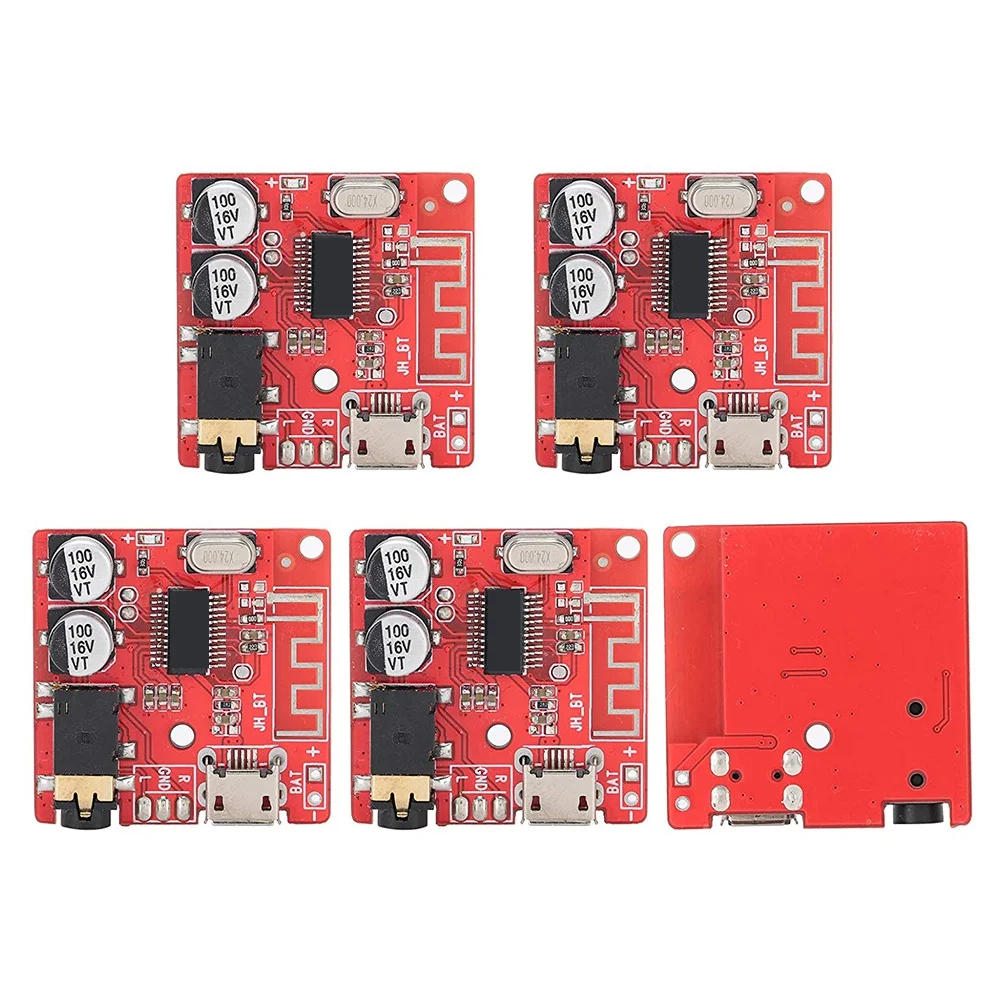 ABUO5PCS DIY Bluetooth 5.0 Receiver Board Lossless Decoder Board Wireless Stereo Music Module,Speaker Amplifier Module