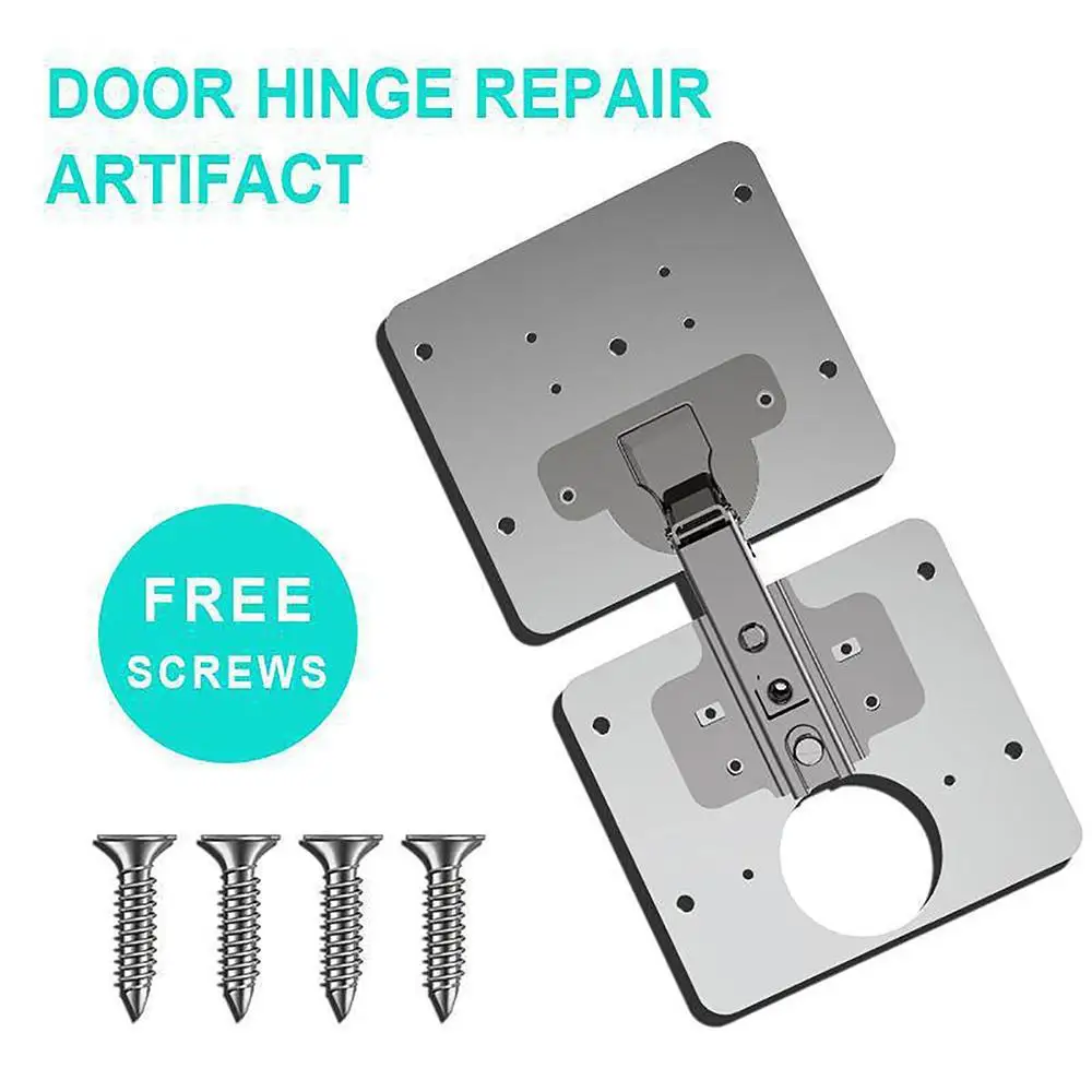 Stainless Steel Hinge Repair Plates Kitchen Cupboard Wardrobe