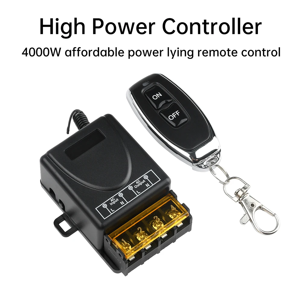 Interruttore relè sistema interruttore luce telecomando wireless AC 220v 2ch 1