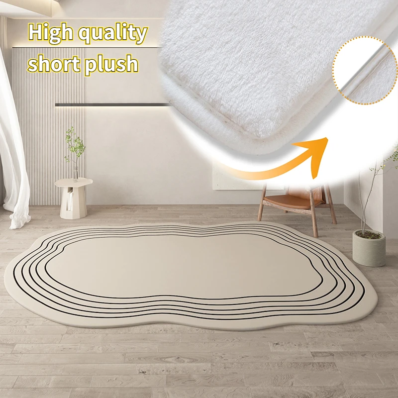 Petit Tapis Ovale à Poils Longs En Peluche Douce, Absorbante, Lavable, Antidérapant, Pour Entrée, Chambre à Coucher, Salle De Bains, Salon, Motif Cheval (40,6 X 61 Cm
