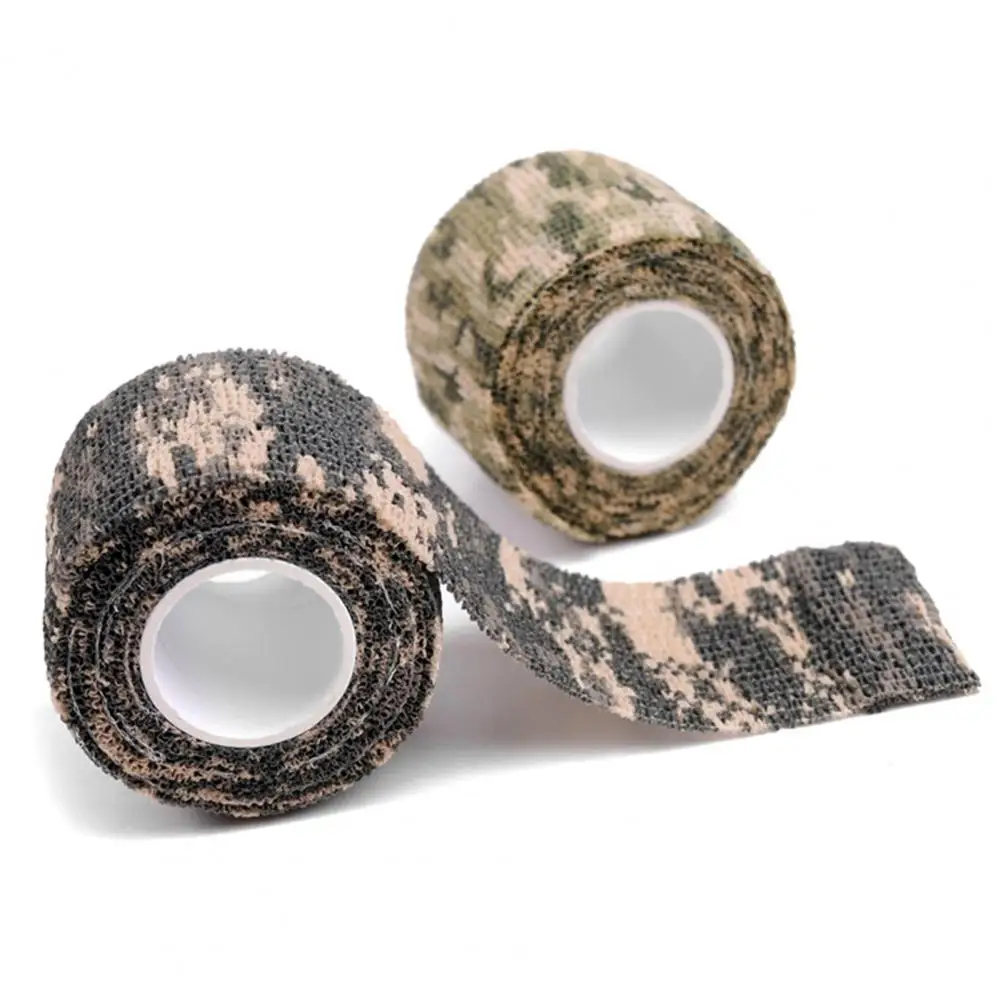 Elastic Wrap Tape Army Adhesive Hunting Camouflage Stealth Tape Waterproof Wrap Self Adhesive Elastic Bandage Camo for