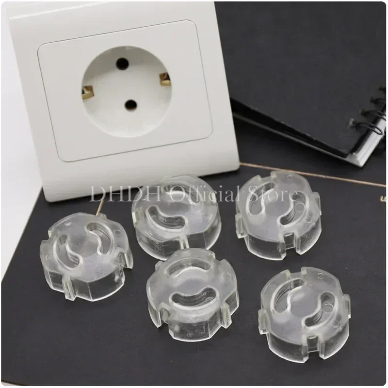 8Pcs Bear Socket Electrical Outlet Baby Kids Child Safety Guard Protection Anti Electric Shock Plugs Protector Cover Protection