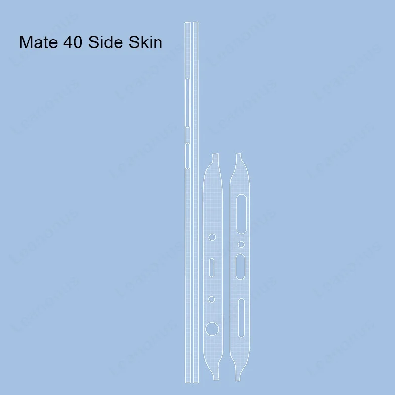 10pcs Transparent Side Skin for HUAWEI Mate 50 Pro 3M Wrap Clear Border Screen Protector Cover Mate 40 Pro Frame Sticker