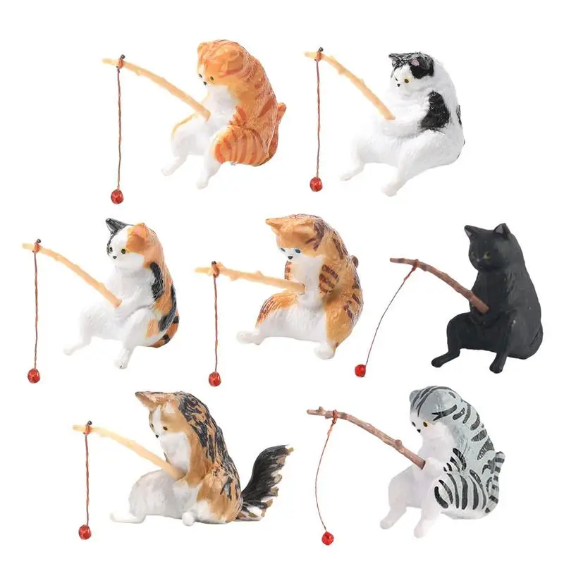 

7 шт., декоративные фигурки кошек, из смолы