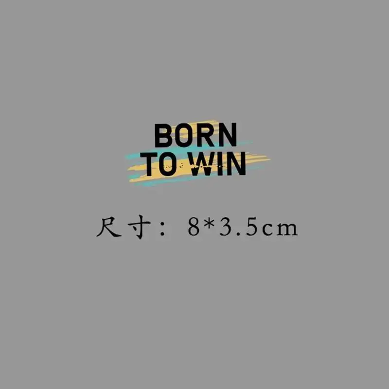 Name LOGO Team Work Clothes Shop Name English Letter Strip Inscription Heat Transfer Iron On Fusible Patch
