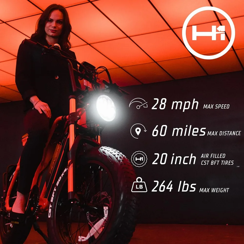 Pro Series Altai R500 Electric Bicycle with 28 mph Max Speed, 750W Motor